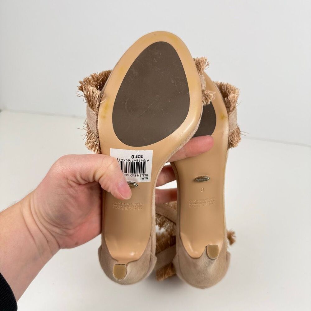 Tony Bianco Kimi Blush Suede Heels Size 8 - Picture 8 of 10
